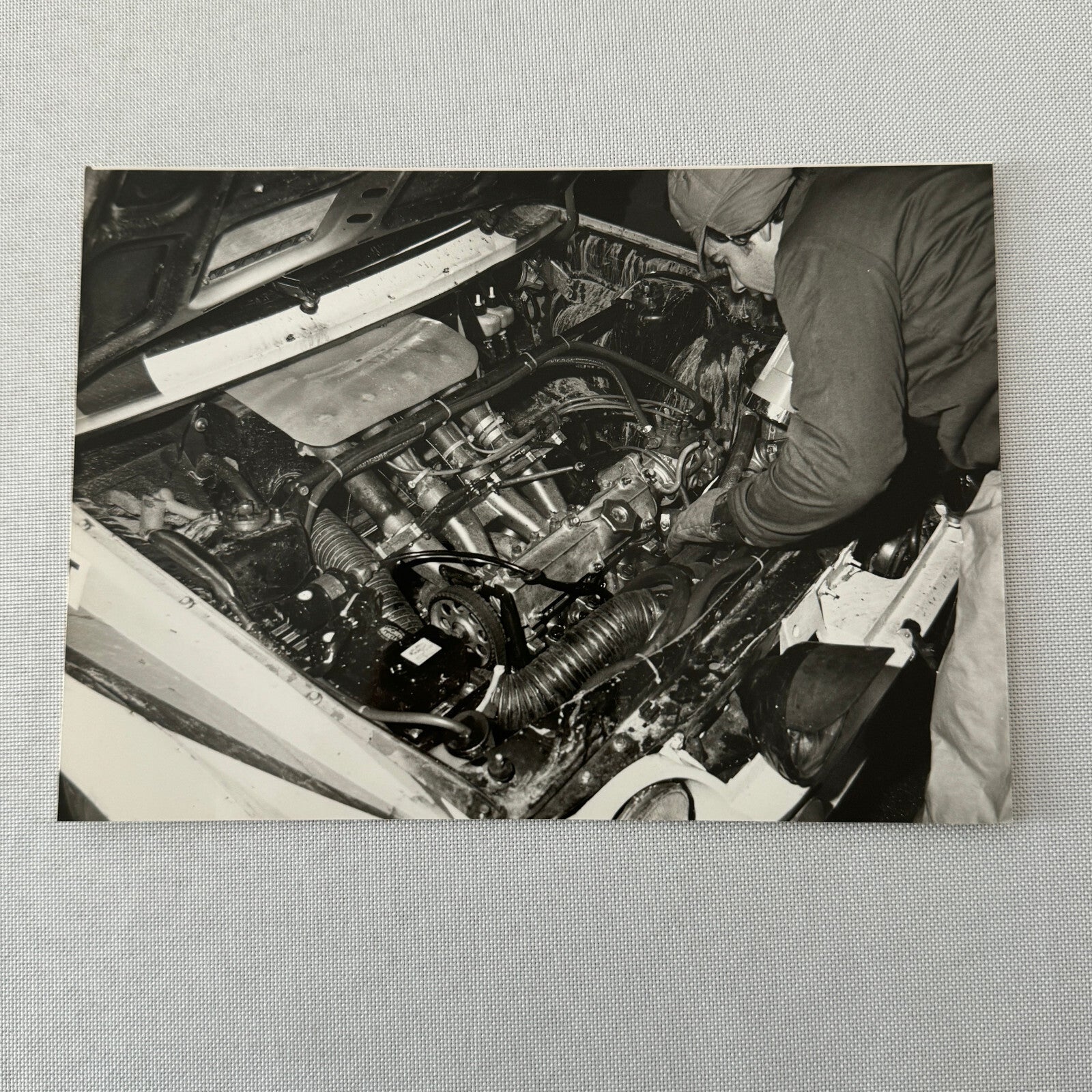 1980 Rallye Monte Carlo Press Photo Photograph DPPI Mechanic Car Engine
