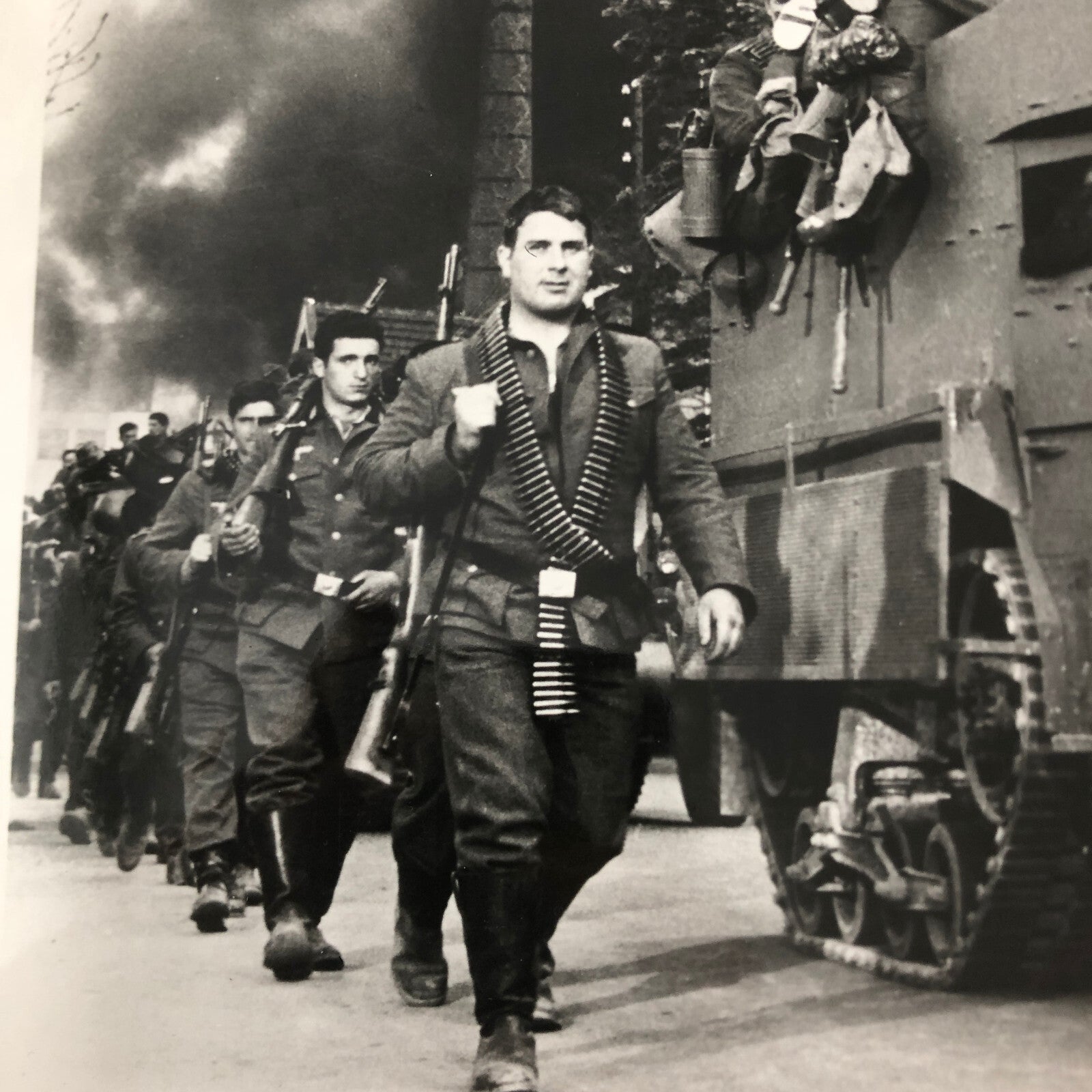 Vintage Movie Still Photo Photograph Print Military Army Truck Soldiers