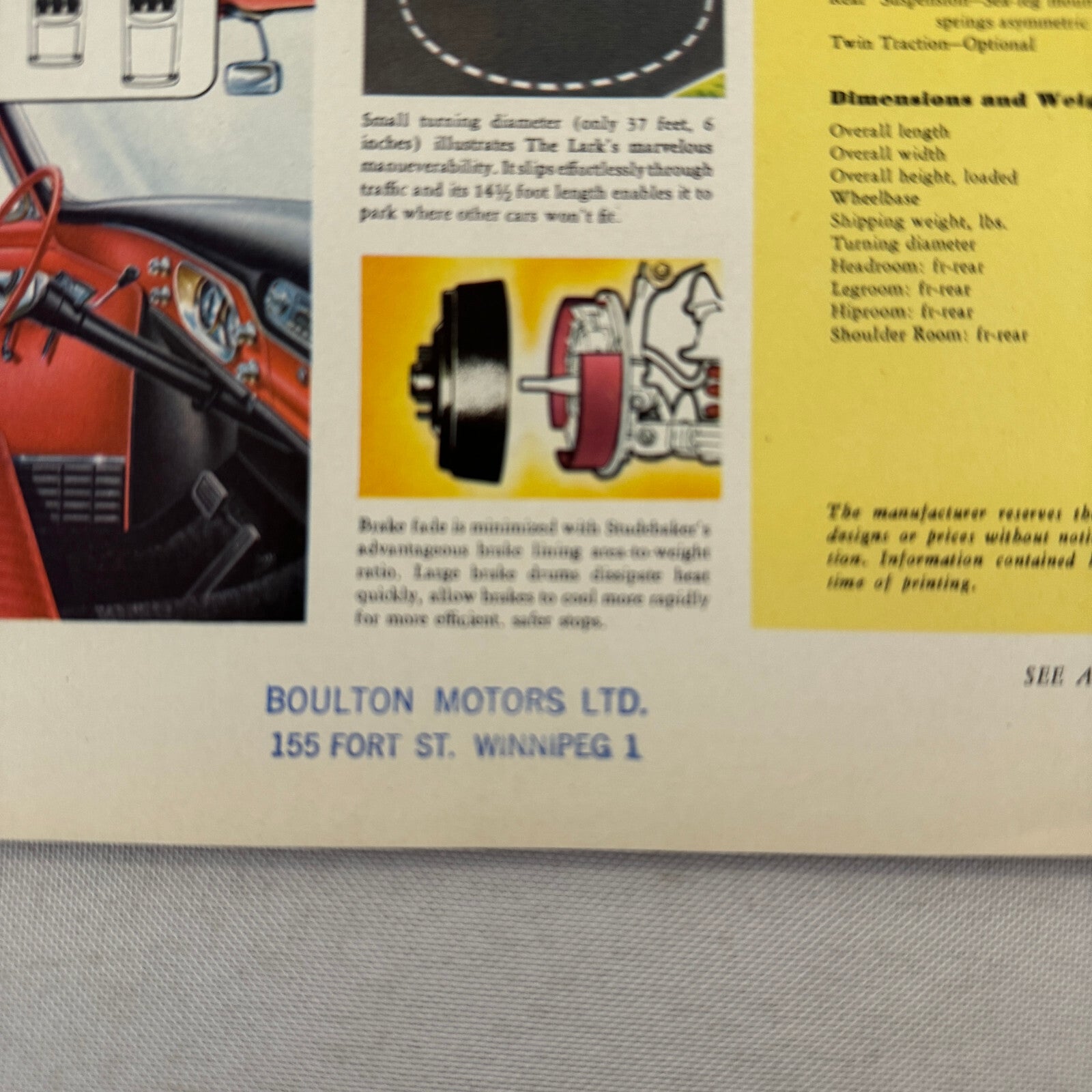 1959 Studebaker Lark Hardtop Car Sales Brochure Catalog Vintage Advertising