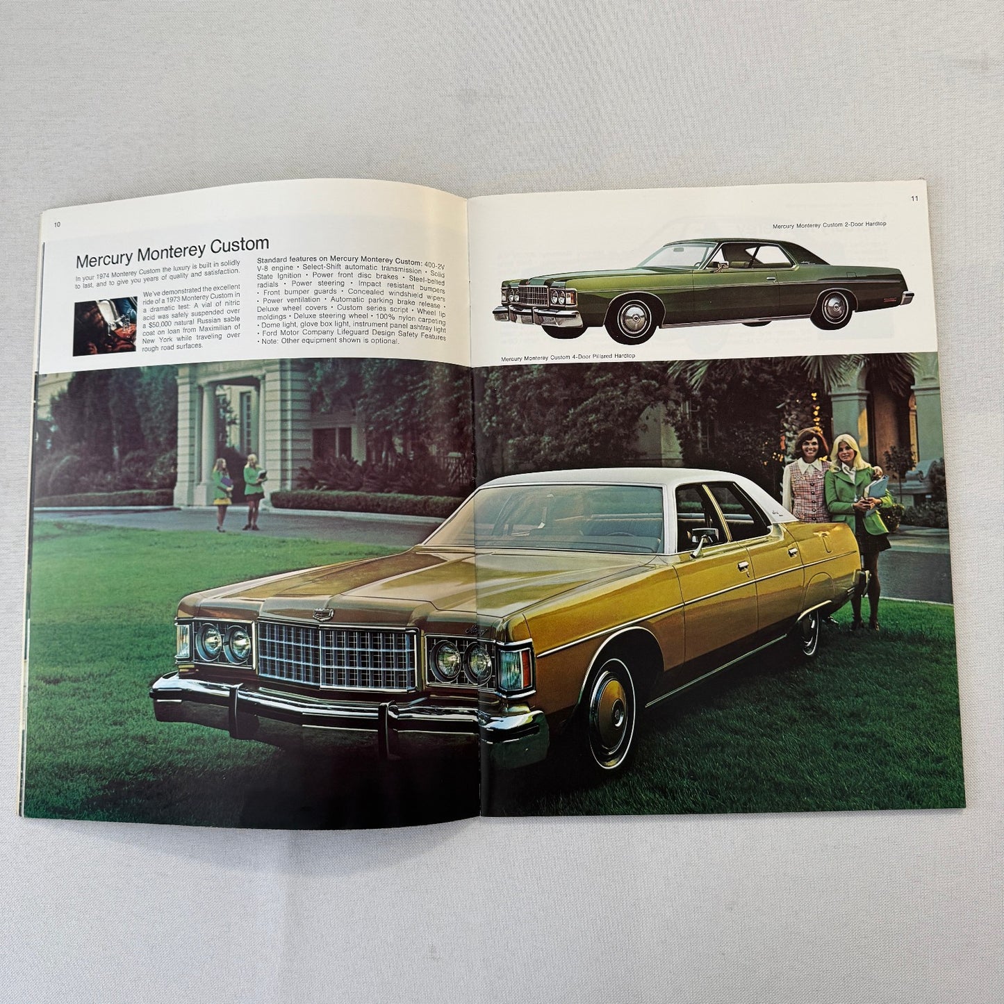 1974 Mercury Car Sales Brochure Catalog Marquis Montego Cougar Comet Monterey