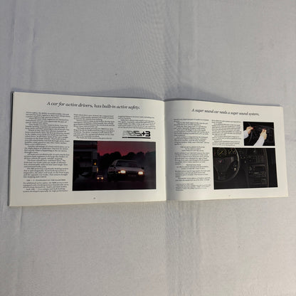 1988 Saab Military Sales Brochure Catalog Saab 900 Turbo 9000 900S Convertible