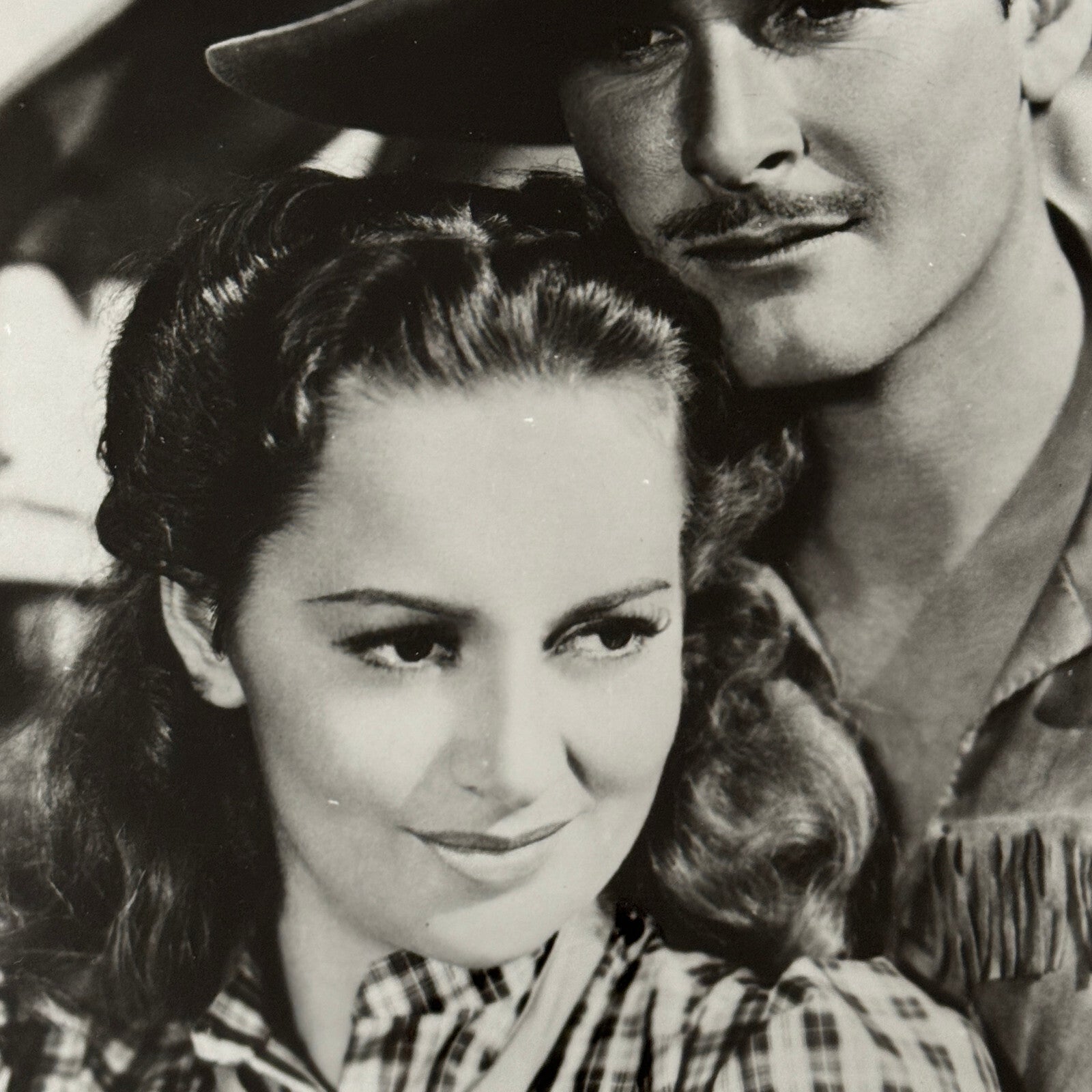 Vintage Movie Still Photo Photograph Errol Flynn Olivia de Havilland Dodge City