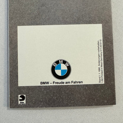 1980 BMW Motorcycle Price and Options Brochure Catalog R65 R100 R80 R45 GERMAN