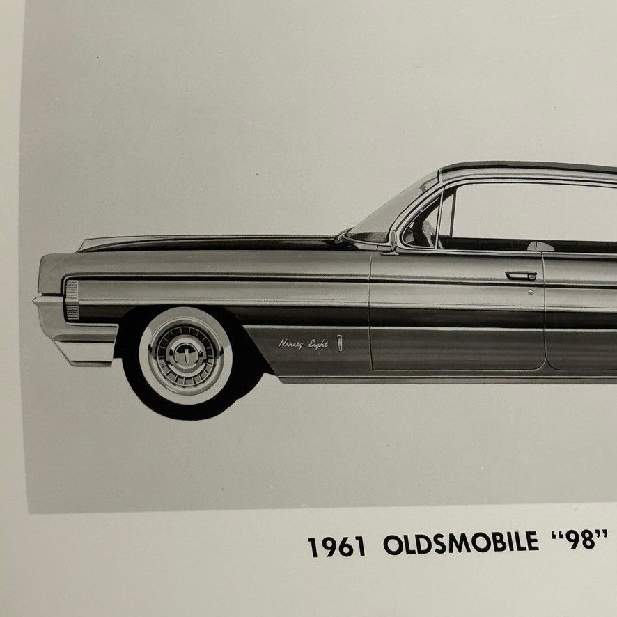 1961 Oldsmobile 98 Holiday Sedan Car Photo Photograph Ninety Eight