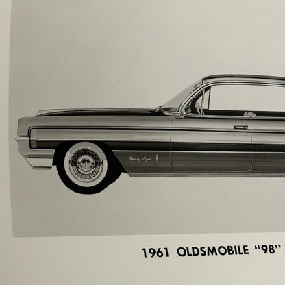 1961 Oldsmobile 98 Holiday Sedan Car Photo Photograph Ninety Eight