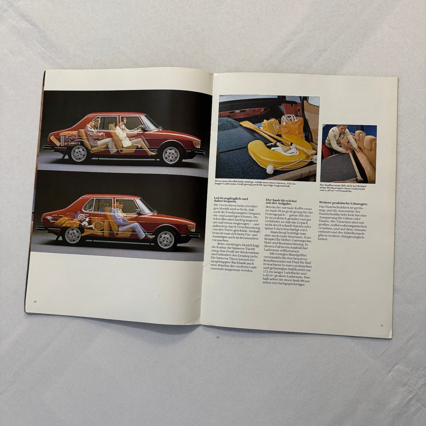 1983 Saab 99 Car Sales Brochure Catalog Advertising Vintage GERMAN Language