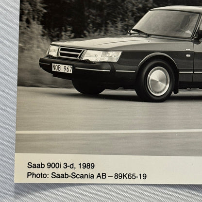 1989 Saab 900i Car Automobile Factory Photo Photograph Print Vintage Saab 900 i