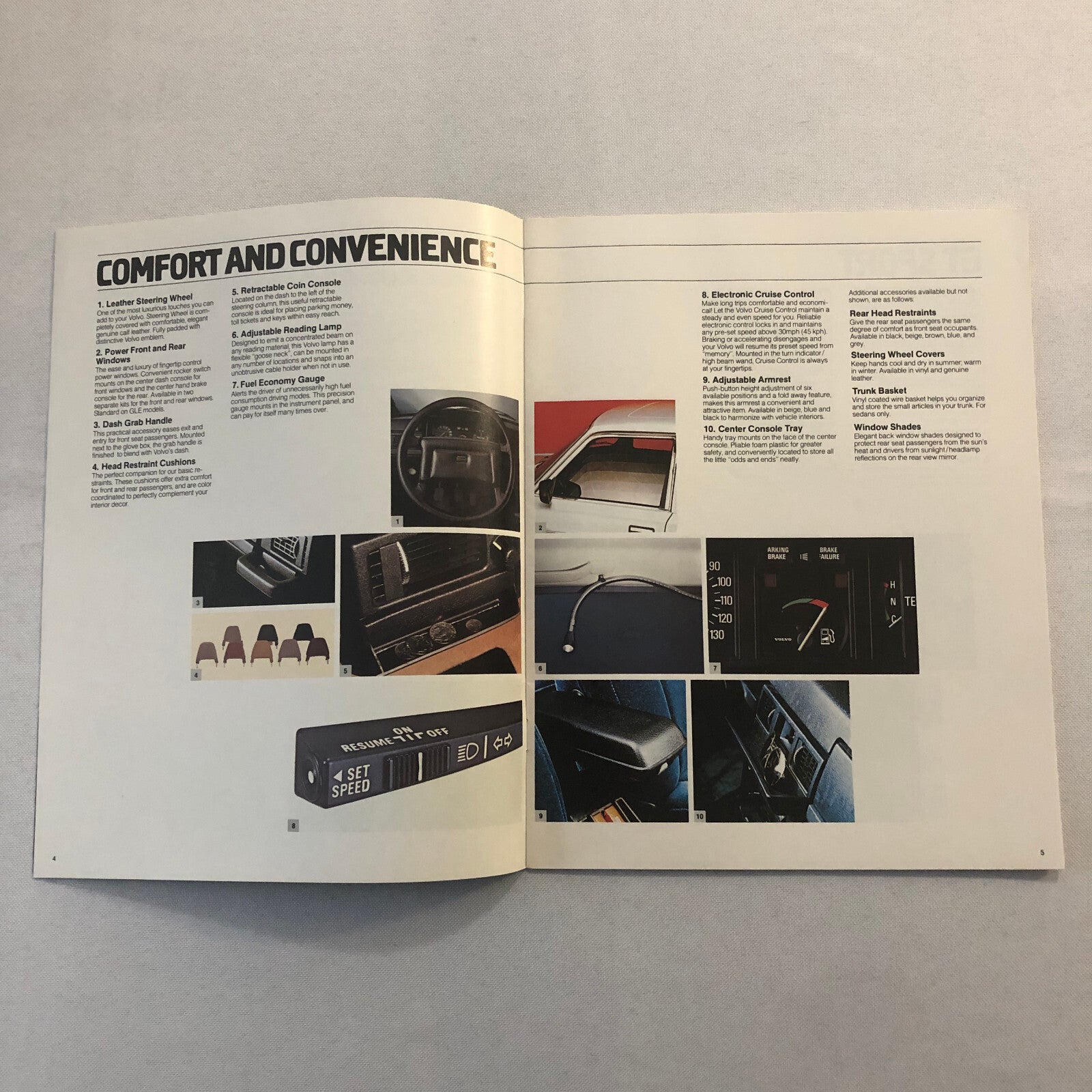 1980 Volvo Accessories Sales Brochure Catalog GT Sport Audio Lifestyle +
