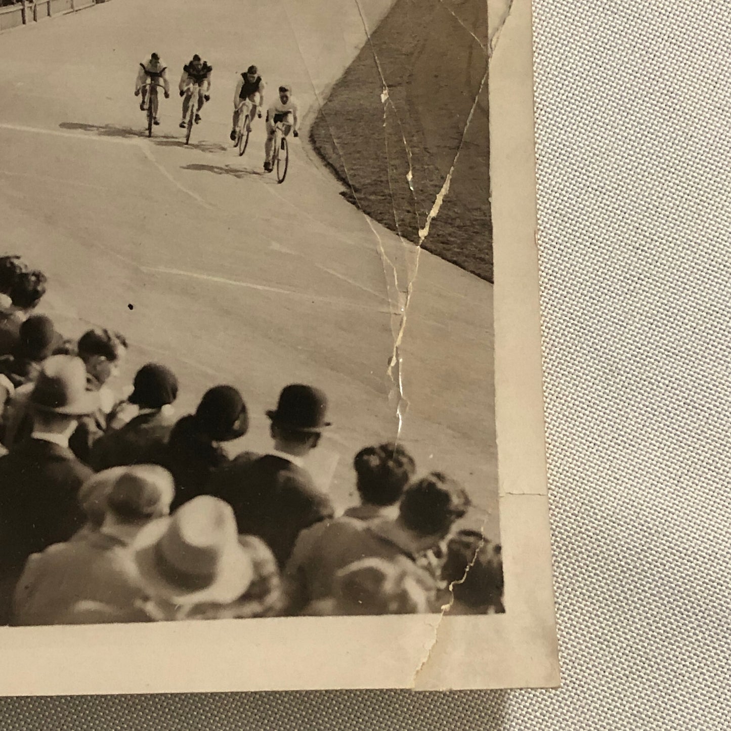 Press Photo Photograph Bicycle Racing Bike Race at Herne Hill Track 1932 UK ?