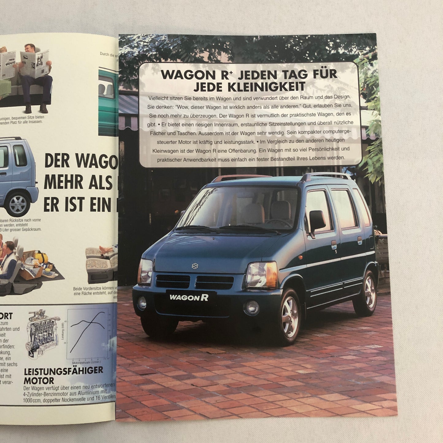 Suzuki Wagon R Car Sales Brochure Catalog GERMAN Text European Market