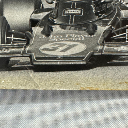 Vintage Car Racing Photo Emerson Fittipaldi Denny Hulme Driver Photograph