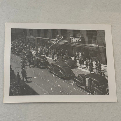 Vintage VE Day Celebration New York Times Square Photo Photograph Modern Print