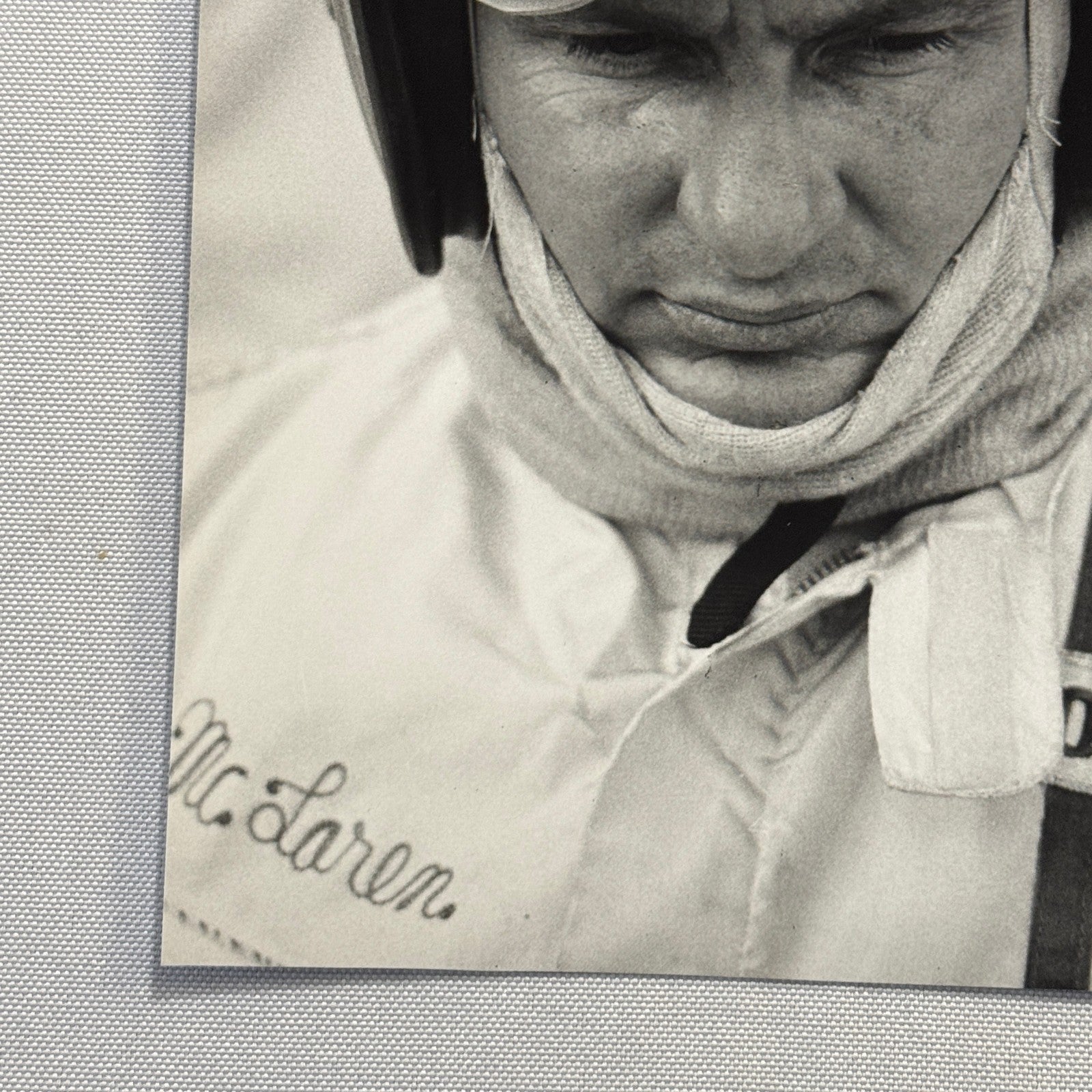 Vintage Racing Photo Bruce McLaren 1969 German Grand Prix Race Photograph