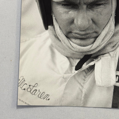 Vintage Racing Photo Bruce McLaren 1969 German Grand Prix Race Photograph