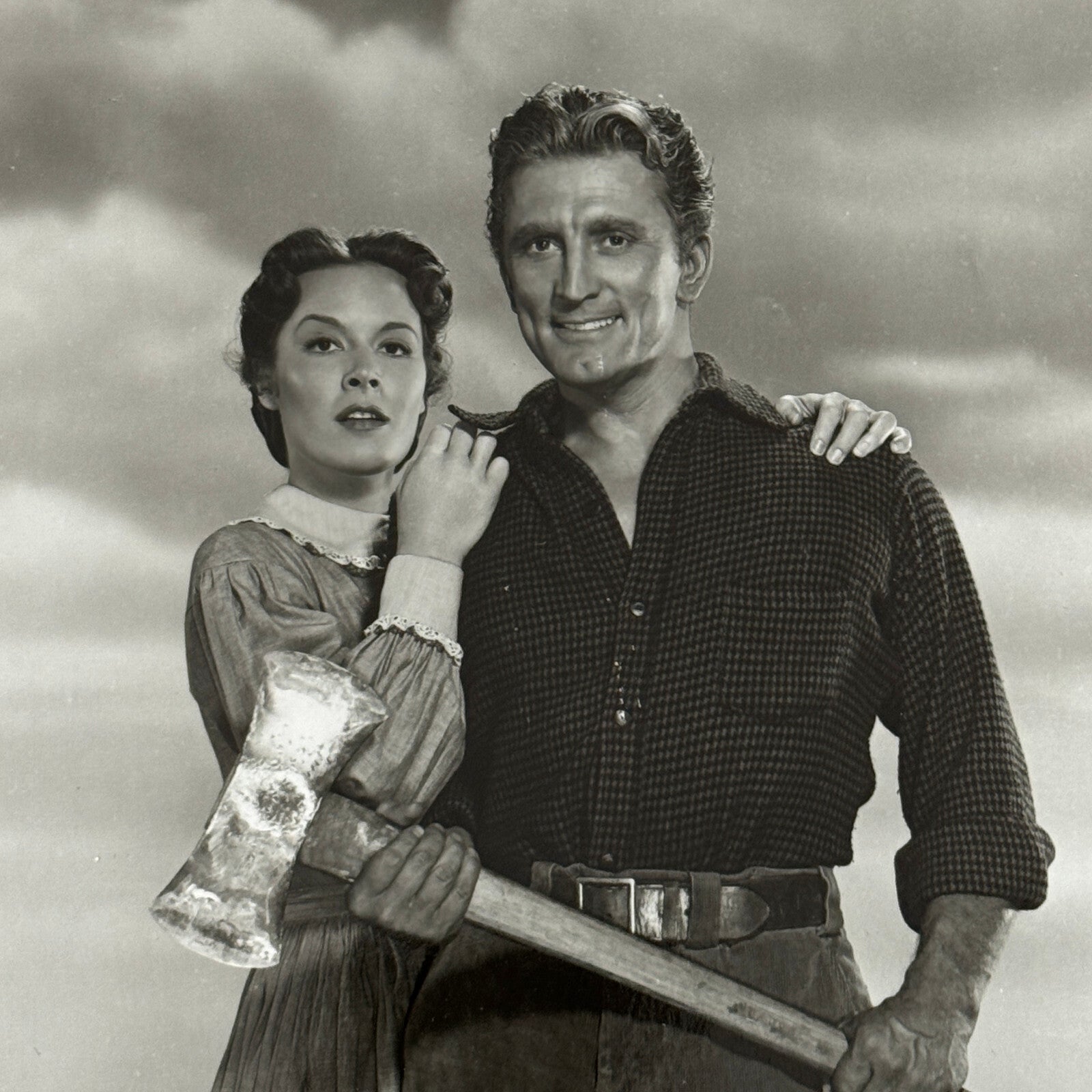 Vintage Movie Film Still Photo Photograph Kirk Douglas Eve Miller The Big Trees