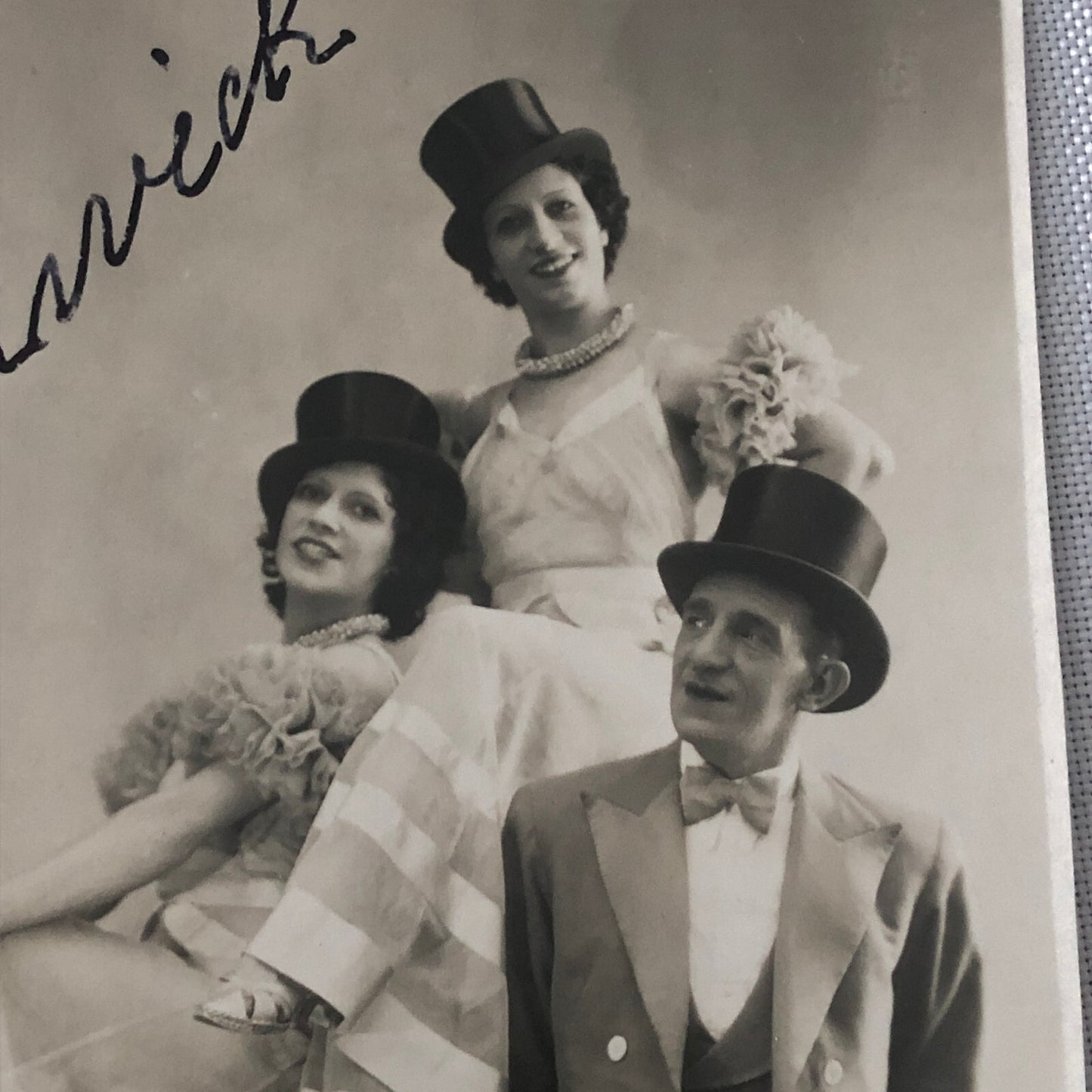 Circus Performer Act Troupe Acrobat Les Chadwicks Vintage Photo Photograph