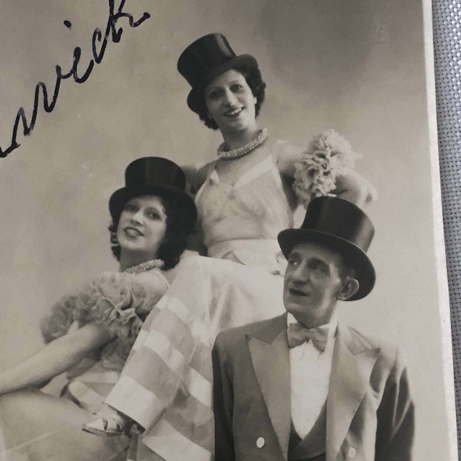 Circus Performer Act Troupe Acrobat Les Chadwicks Vintage Photo Photograph