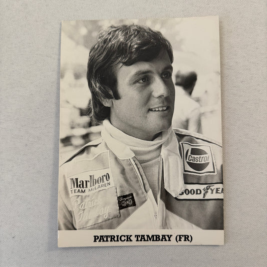 Patrick Tambay Racing Driver Marlboro McLaren Photo Photograph