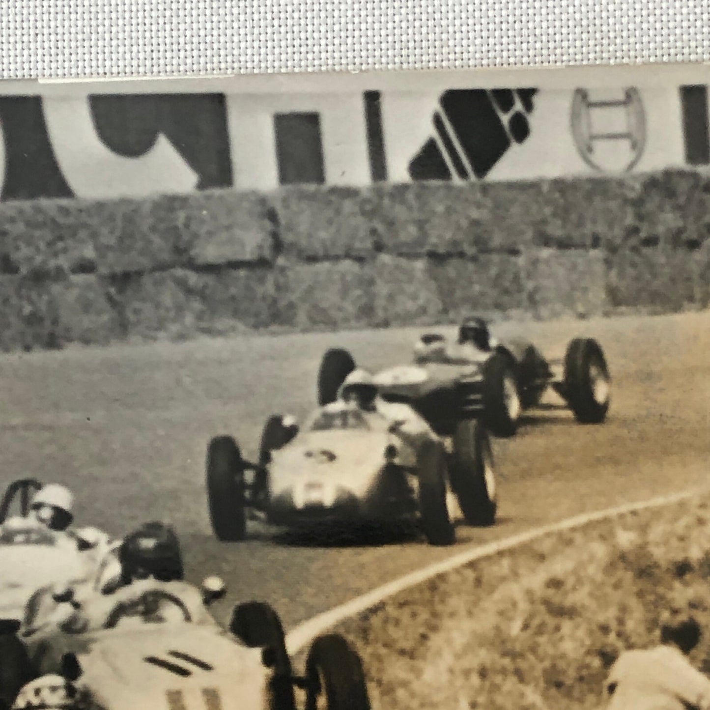 1961 Associated Press Racing Photo Photograph Innes Ireland Lotus Car + 