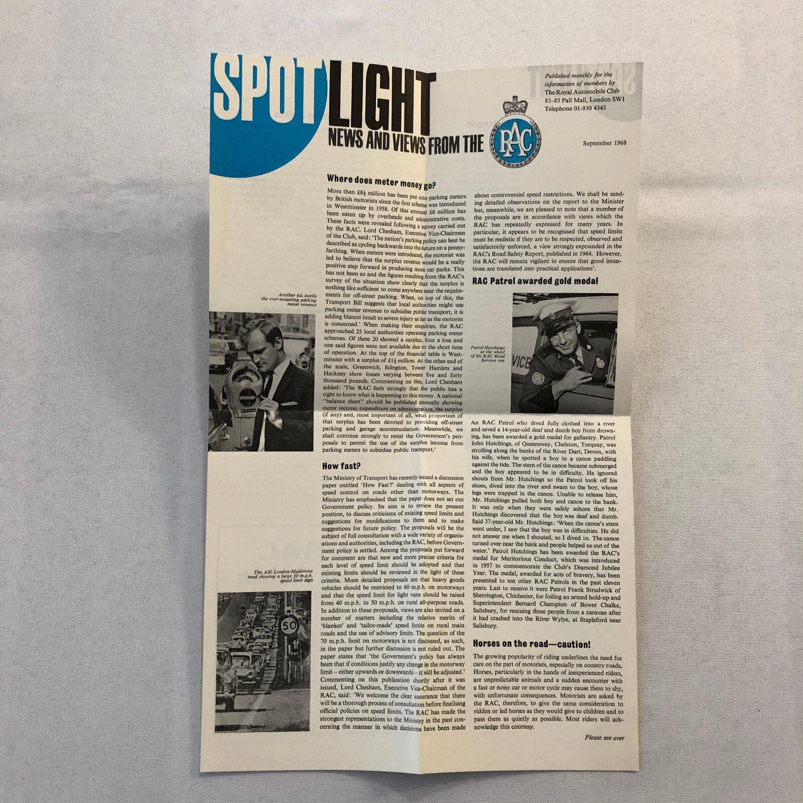 Vintage RAC Royal Automobile Club Welcome Document Package Brochures Car