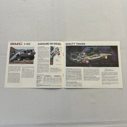 1985 GMC Suburban Truck Sales Brochure Catalog Advertising Vintage