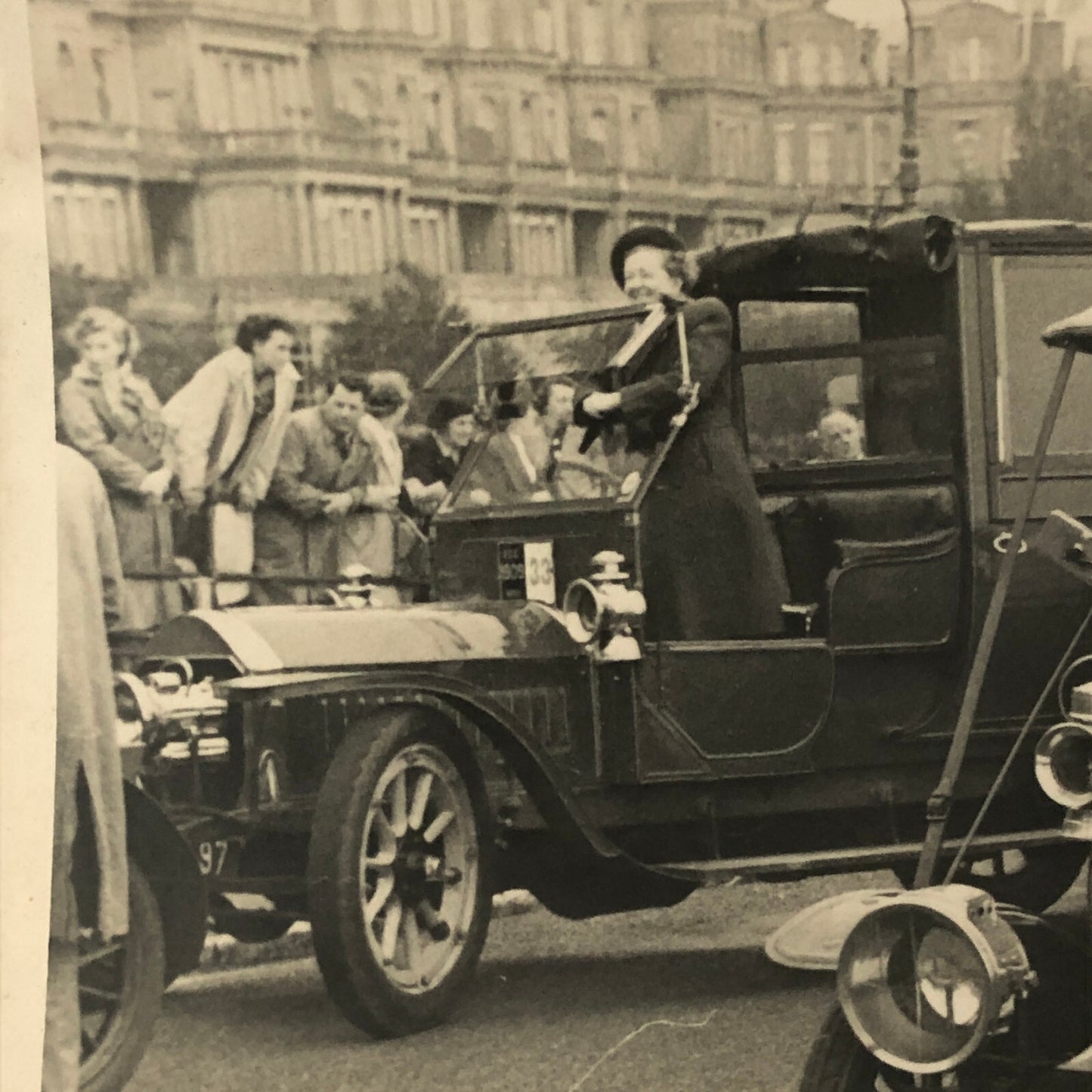 Vintage Antique Car Rally Photo Photograph Print Renault Napier Peugeot + 