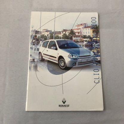 2000 Renault Clio Car Press Kit Brochure GERMAN Text