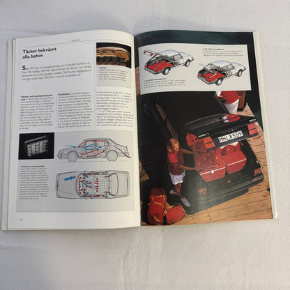 Vintage Saab 900 Car Sales Brochure Catalog 900 Cabriolet 900 Turbo 900i SWEDISH