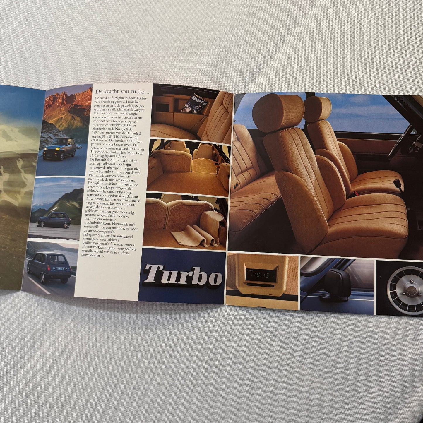 Renault 5 Alpine Turbo Car Sales Brochure Catalog Vintage Advertising DUTCH