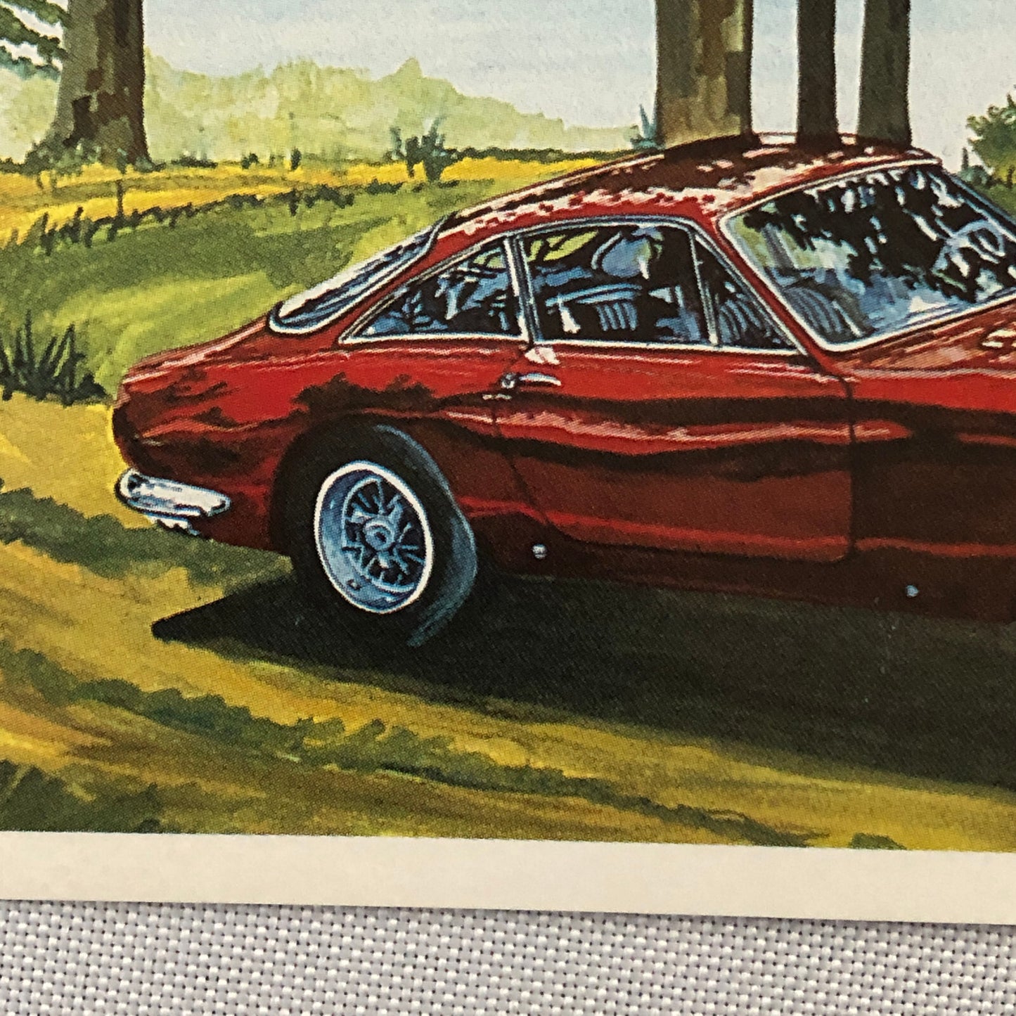 Ferrari 250 Lusso Illustration Art Postcard Post Card Alain Mathat