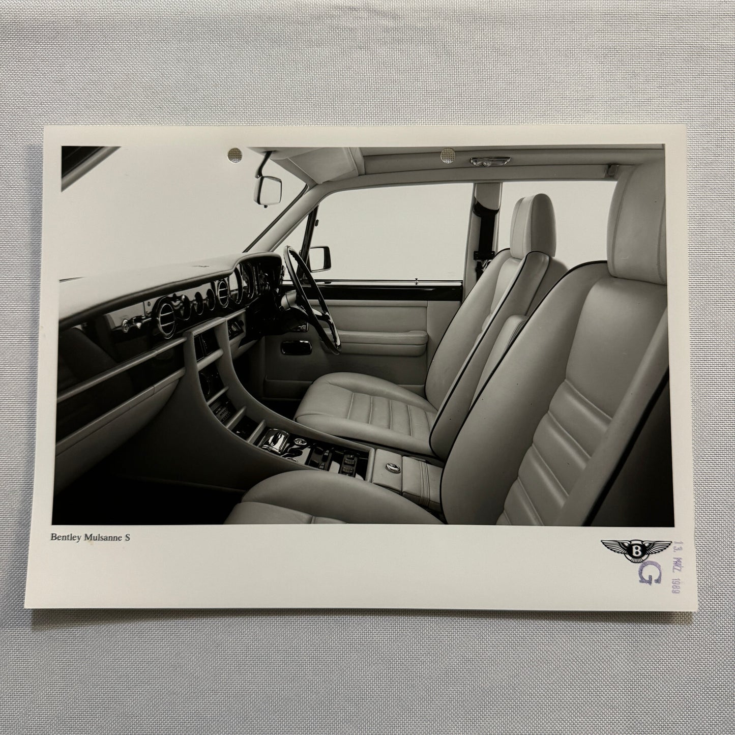 Bentley Mulsanne S Car Factory Press Photo Photograph Vintage