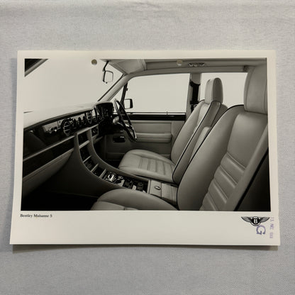 Bentley Mulsanne S Car Factory Press Photo Photograph Vintage