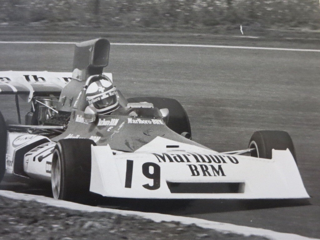 Vintage 1973 Dutch Grand Prix Racing Photograph Photo - Clay Regazzoni BRM 