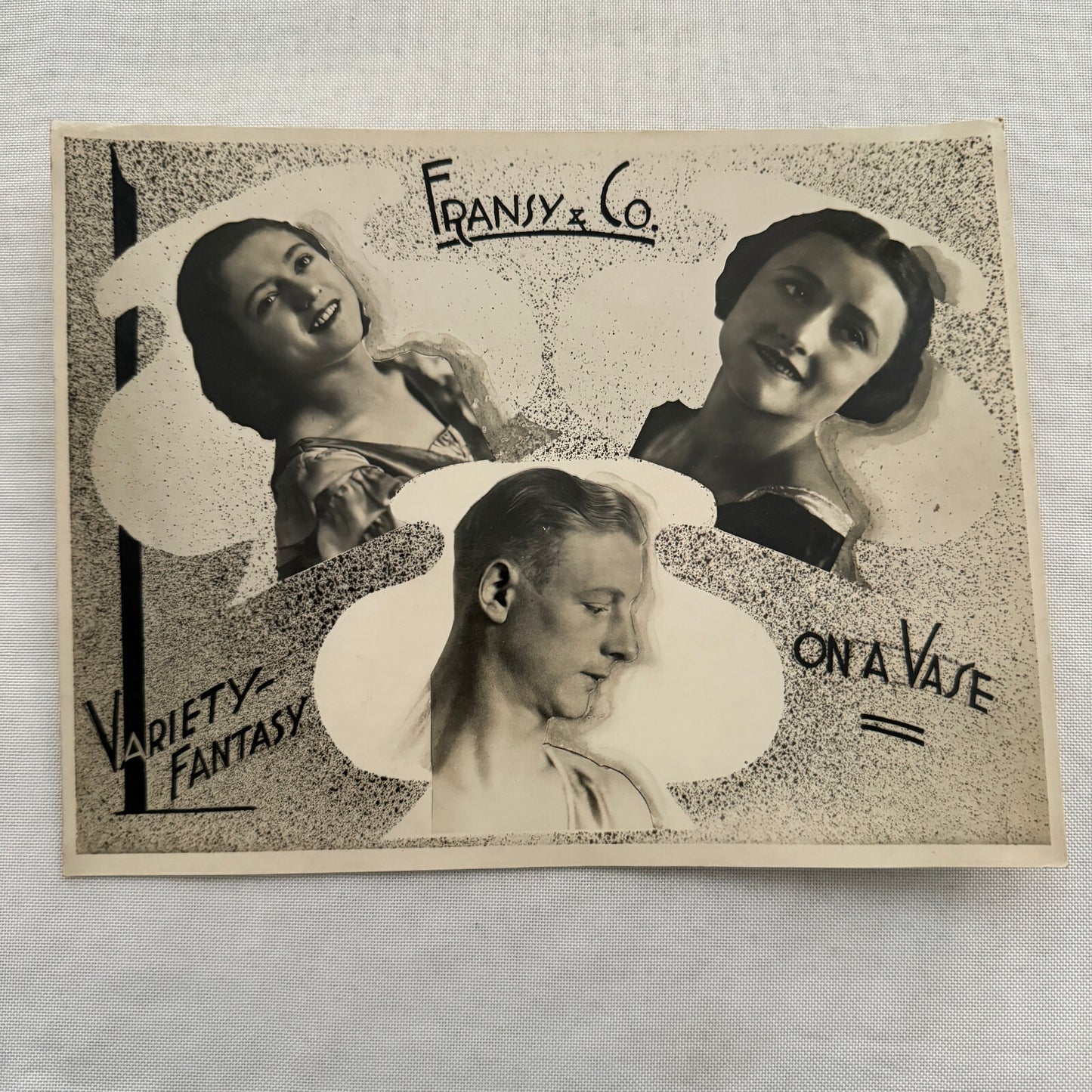 Vintage Circus Acrobat Variety Act Photo Photograph Fransy and Company