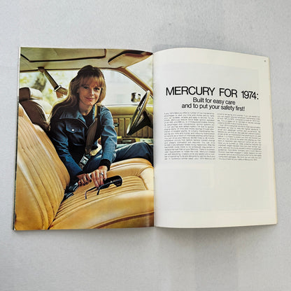 1974 Mercury Car Sales Brochure Catalog Marquis Montego Cougar Comet Monterey