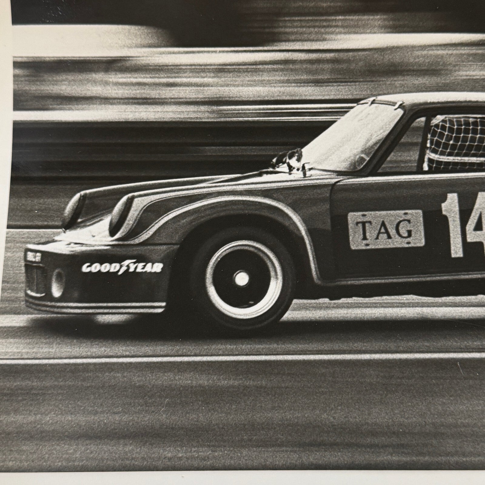 Porsche Racing 1975 Camel GT Driver Al Holbert 1975 Vintage Photo Photograph
