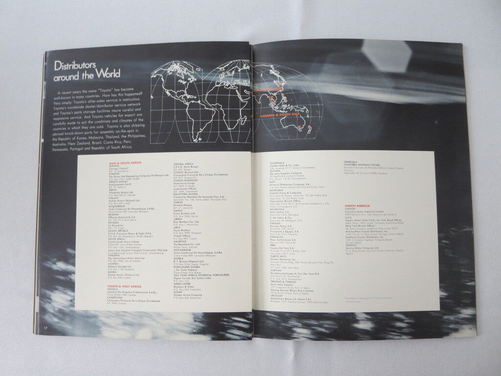 1968 - 1969 Toyota Corporate Annual Report Book Brochure - Corona Mark II Crown 