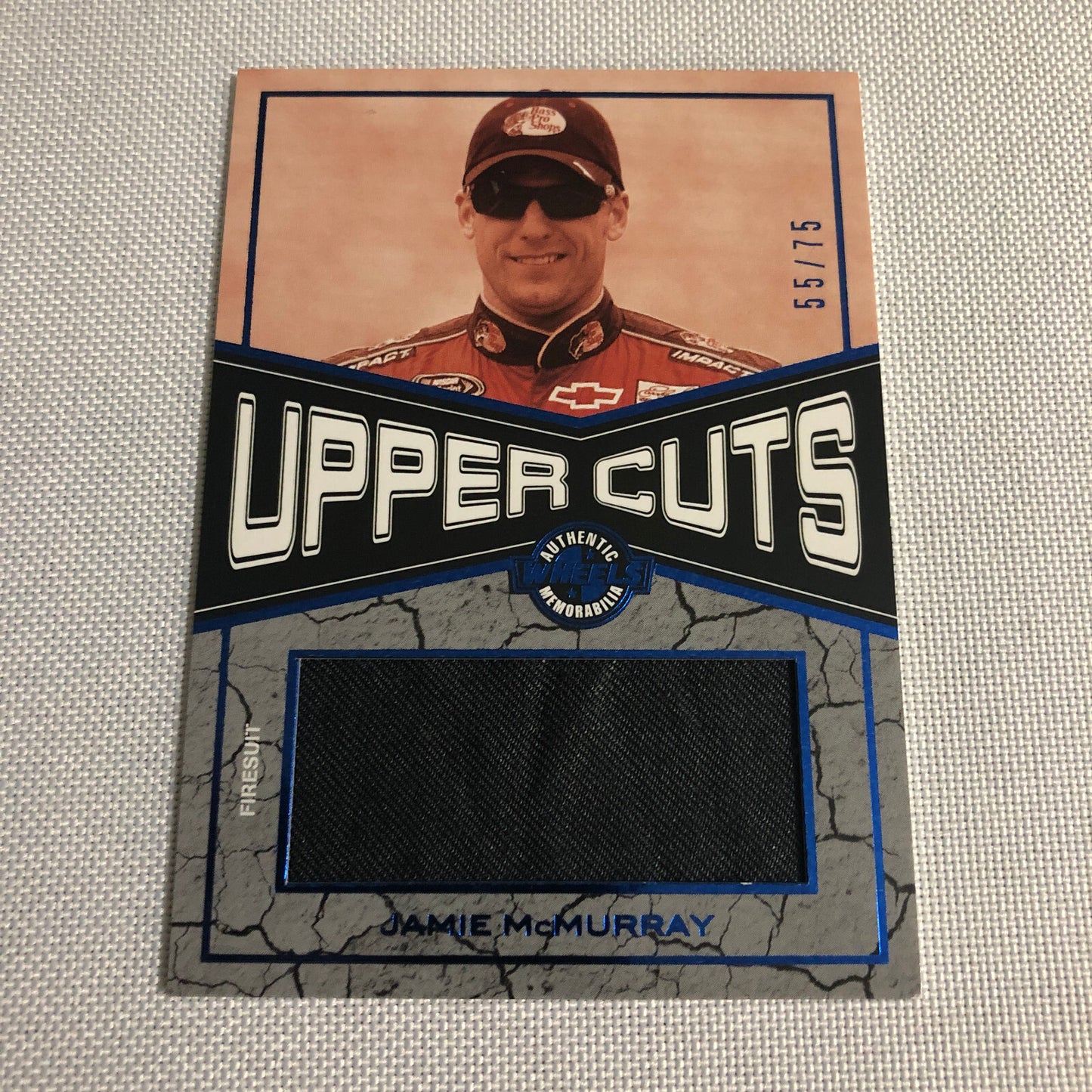 2010 Wheels Uppercuts Jamie McMurray Race Used Firesuit Relic Card /75 NASCAR