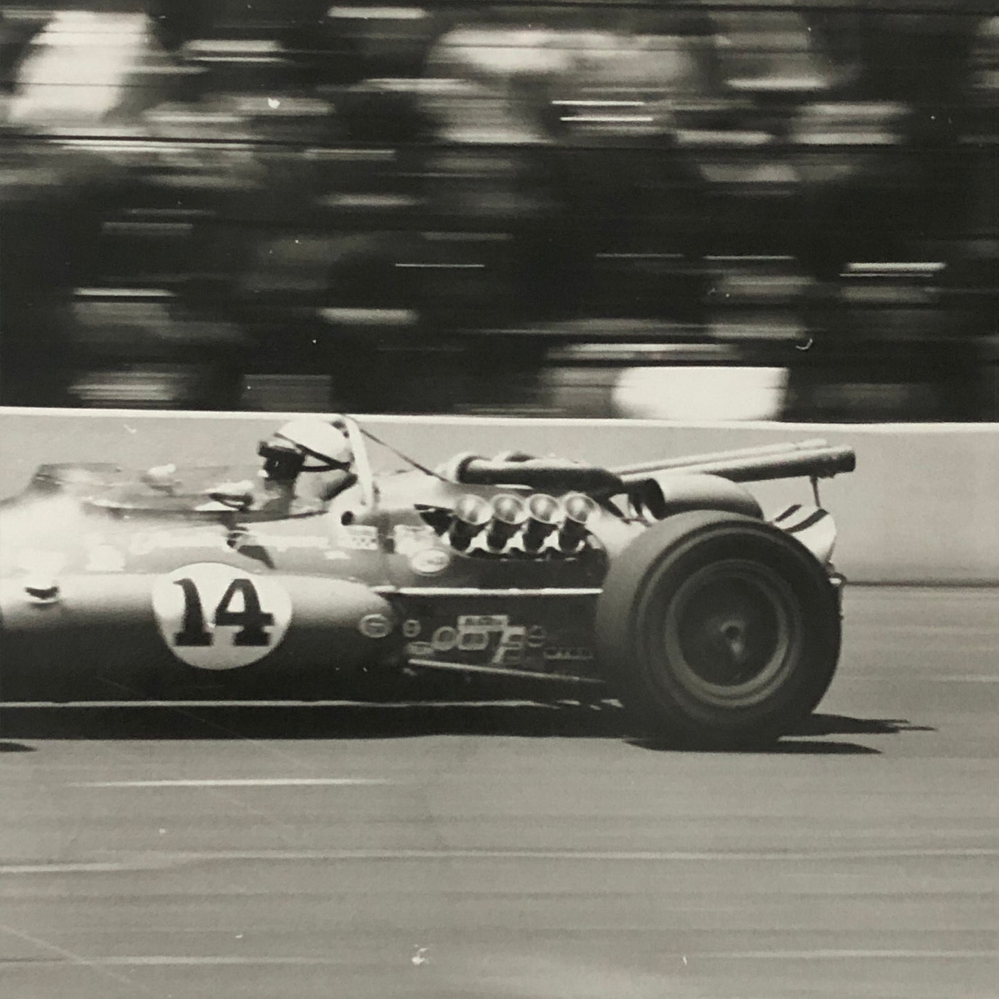 Vintage Indy 500 Indianapolis 500 1967 Racing Photo Photograph AJ Foyt Car