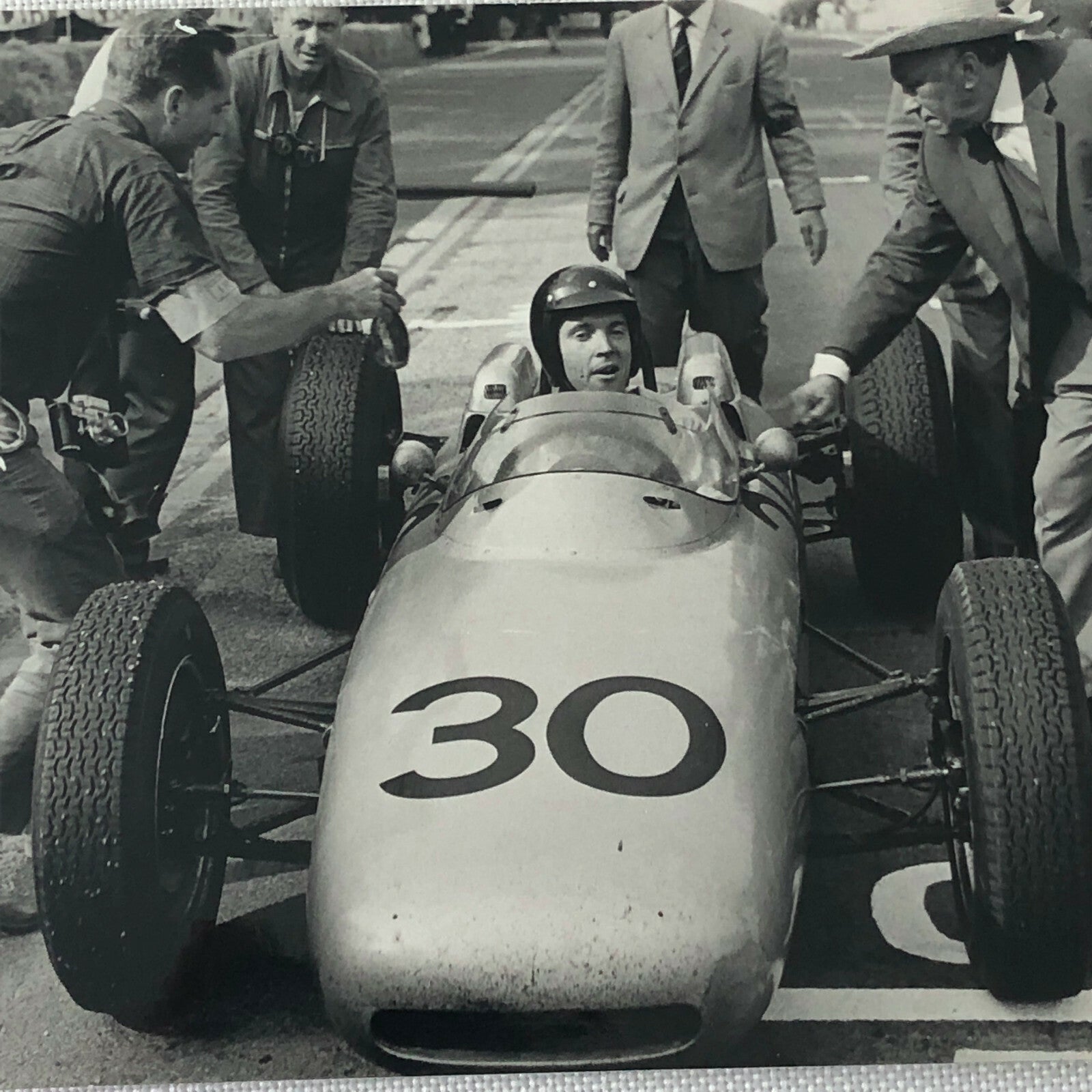 Vintage French Grand Prix ACF Rouen Racing Photo Photograph Dan Gurney Porsche 