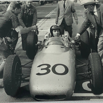 Vintage French Grand Prix ACF Rouen Racing Photo Photograph Dan Gurney Porsche 