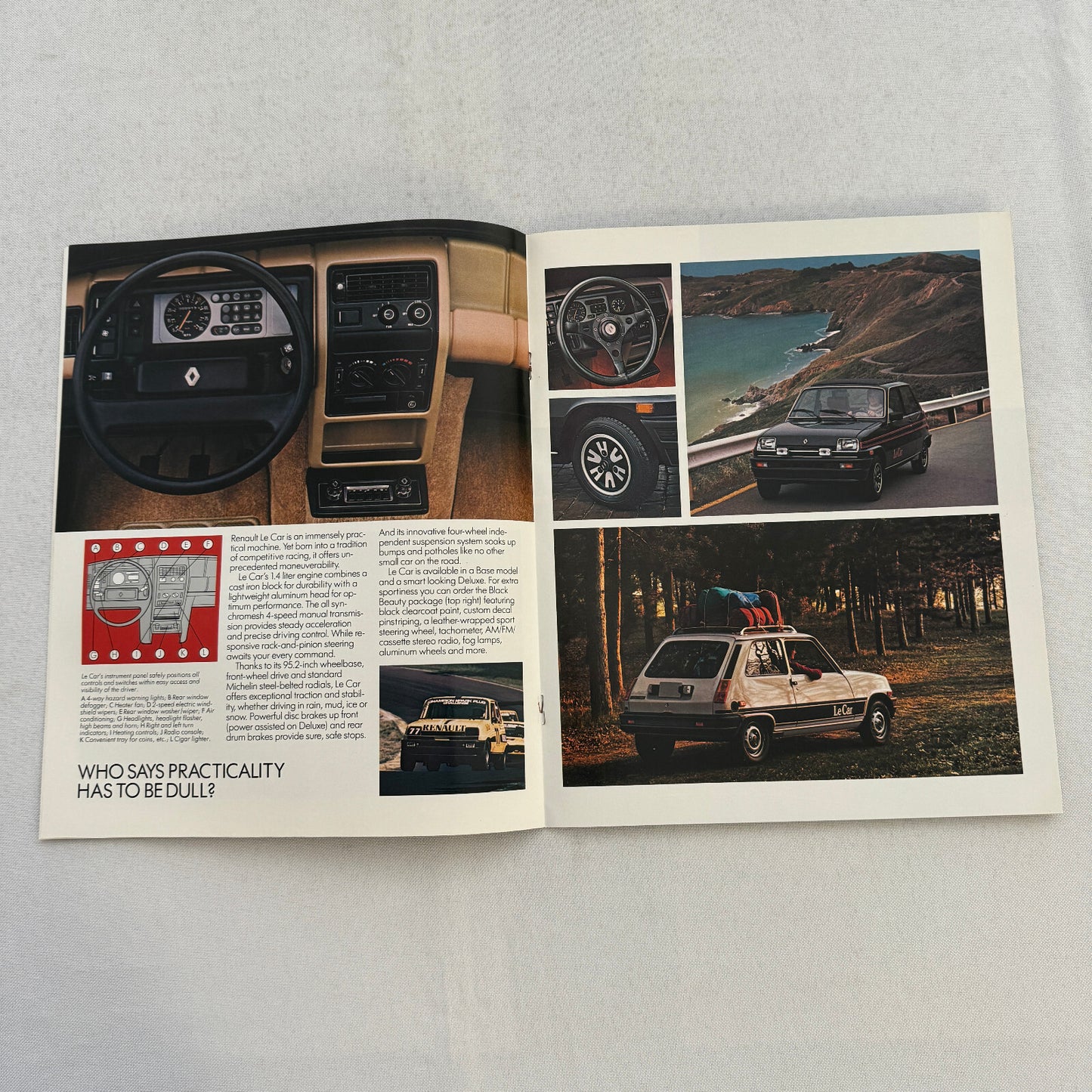 1981 Renault LeCar Car Sales Brochure Catalog Vintage Advertising