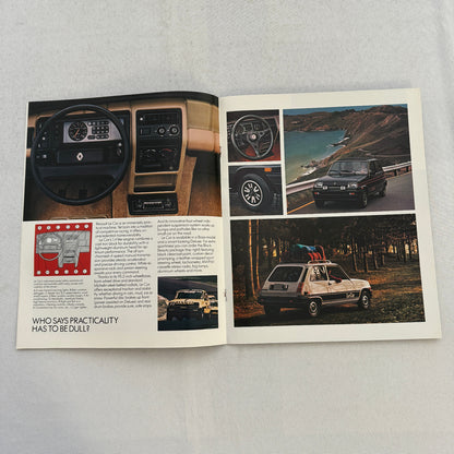 1981 Renault LeCar Car Sales Brochure Catalog Vintage Advertising