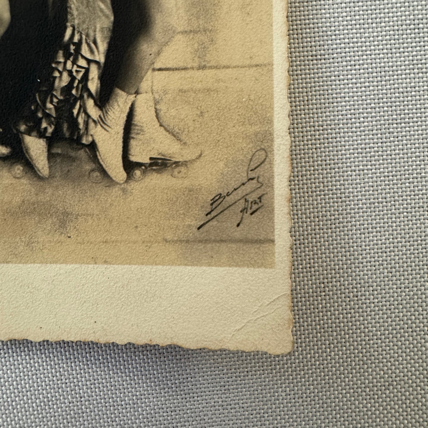 Circus Rollerskating Roller Skate Circus Act Photo Photograph Postcard Vintage