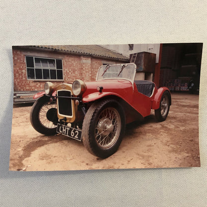 Vintage 1928 Austin Seven Car Photo Photograph Print Lot of 2