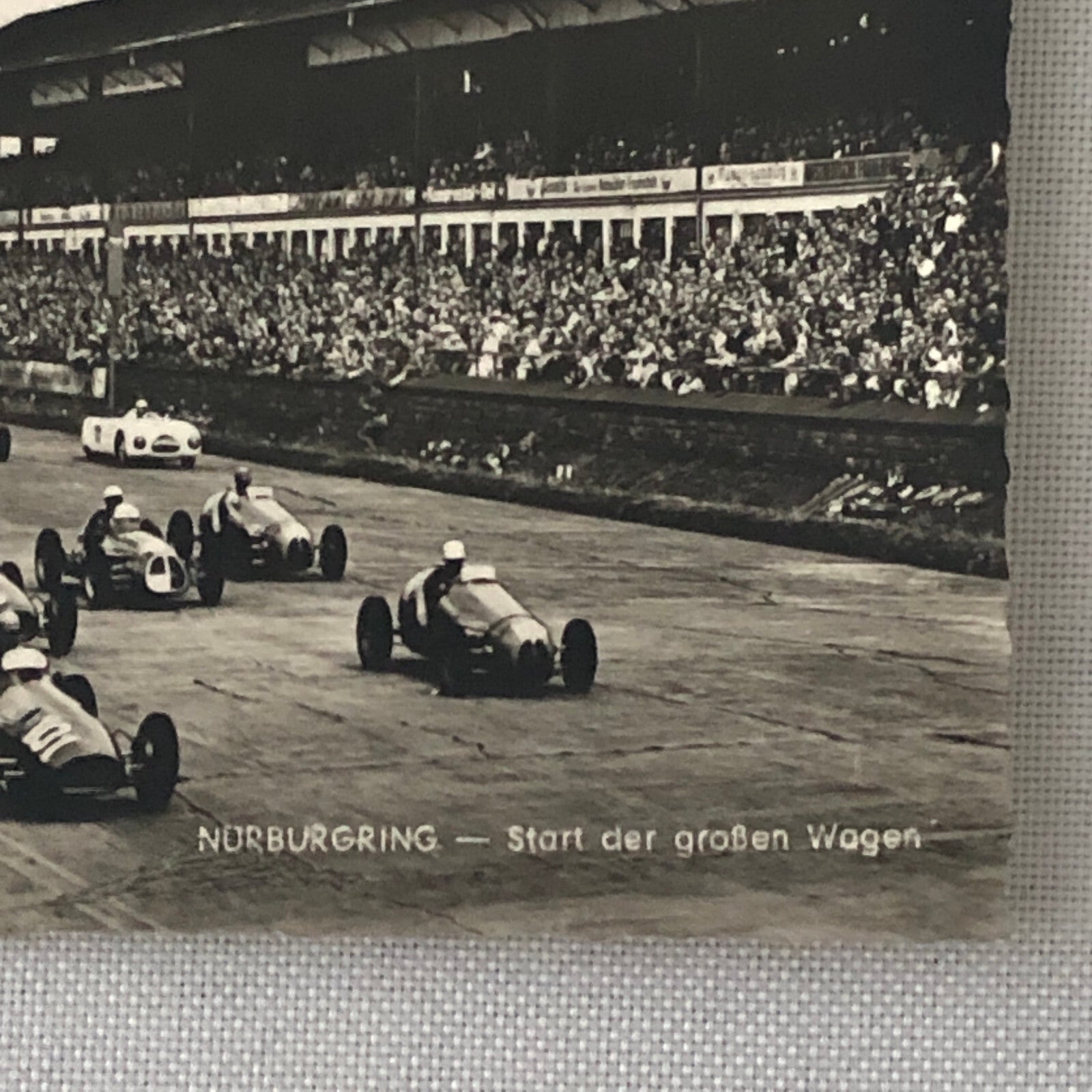 Vintage Nurburgring Racing Photo Postcard Post Card
