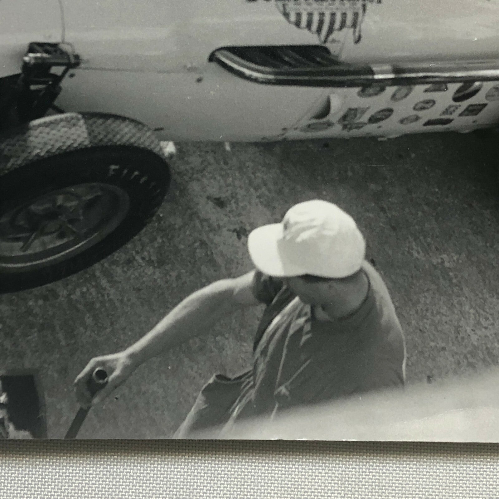 Vintage Racing Photo Photograph AJ Foyt Dean Van Lines Special Car JM Fangio 