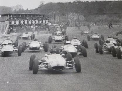Vintage 1960s Racing Photograph Photo Image - Balteria Partenza - Italy 