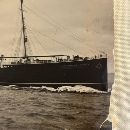 Vintage Ship Boat Photo Photograph Print Canadian Pacific Liner Montlaurier