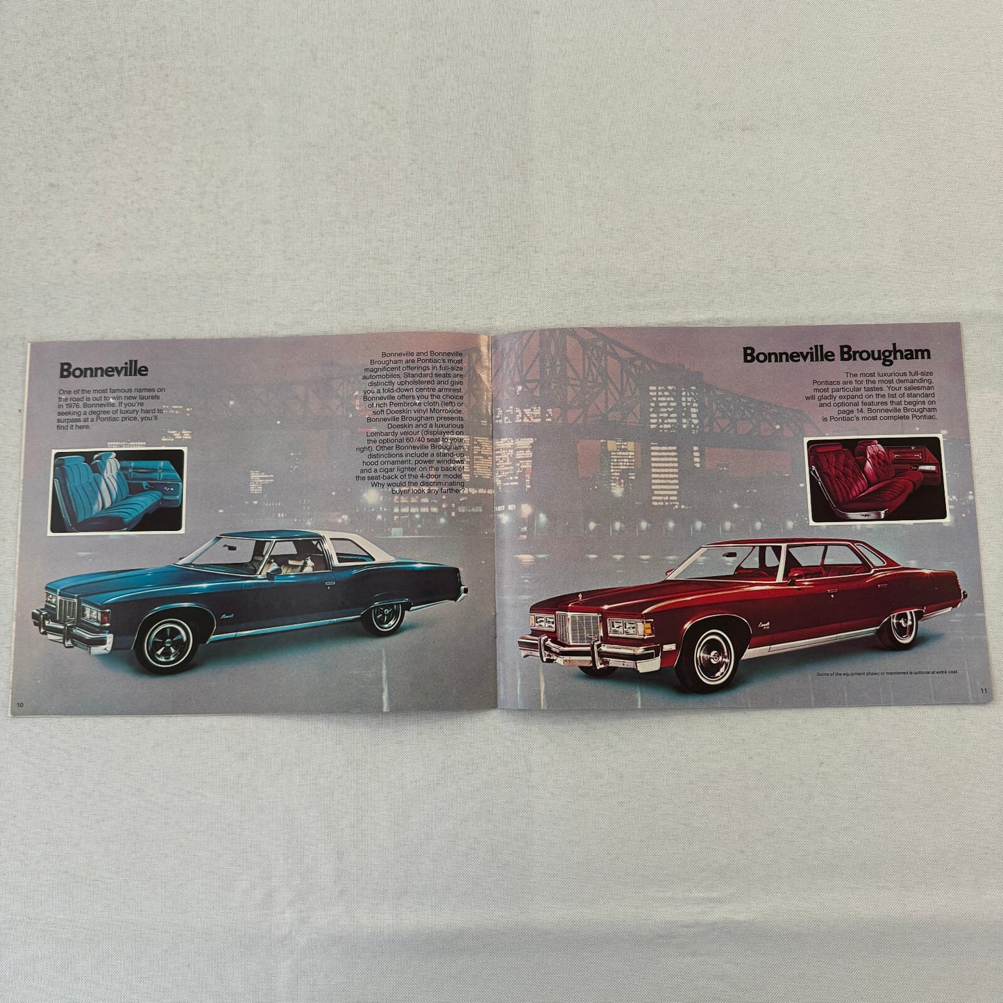 1976 Pontiac Sales Brochure Catalog Parisienne Laurentian Catalina Bonneville +